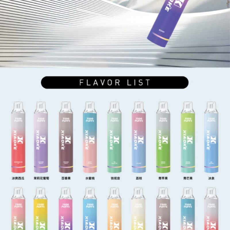 ✨【限時特惠】【買七送一】✨XIAOKE梟客 抛棄式7500口/可充電🔋